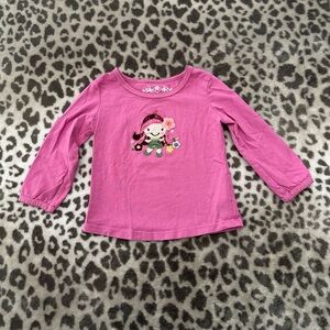 The Children’s Place Embroidered Patch Long Sleeve T-shirt in Pink Size 18 Mos